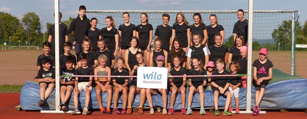 Unsere Leichtathleten bedanken sich bei der Wilo Foundation