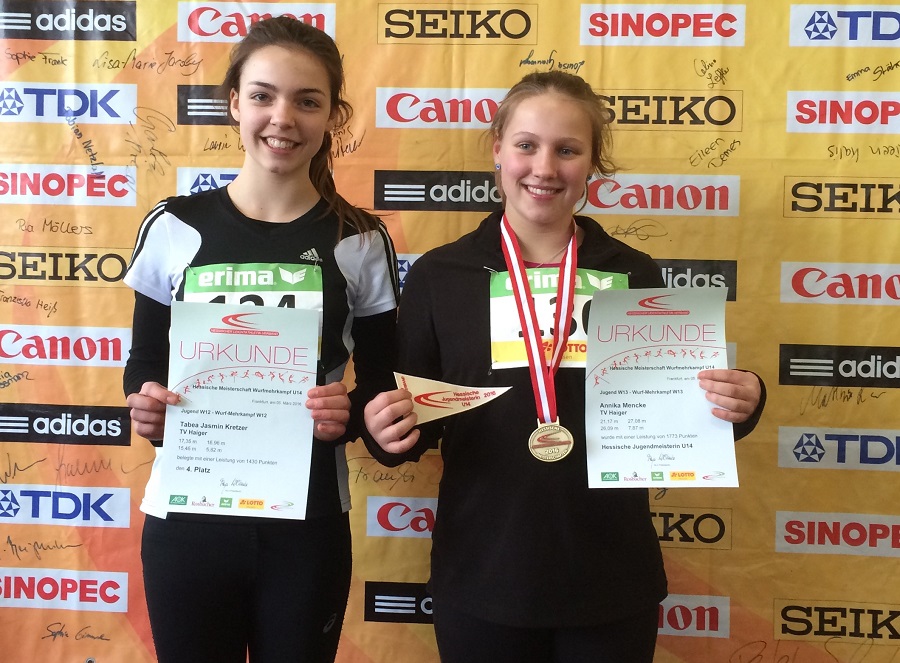 Nachwuchs- Leichtathletinnen erfolgreich bei Hessenmeisterschaften 