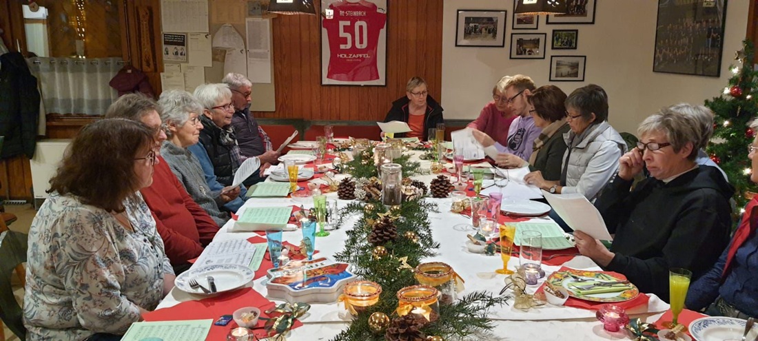 Weihnachtsfeier der Gruppe "Fit und Flott durch Sport"