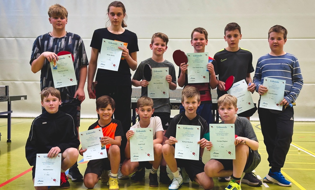 TT Schüler Vereinsmeisterschaften