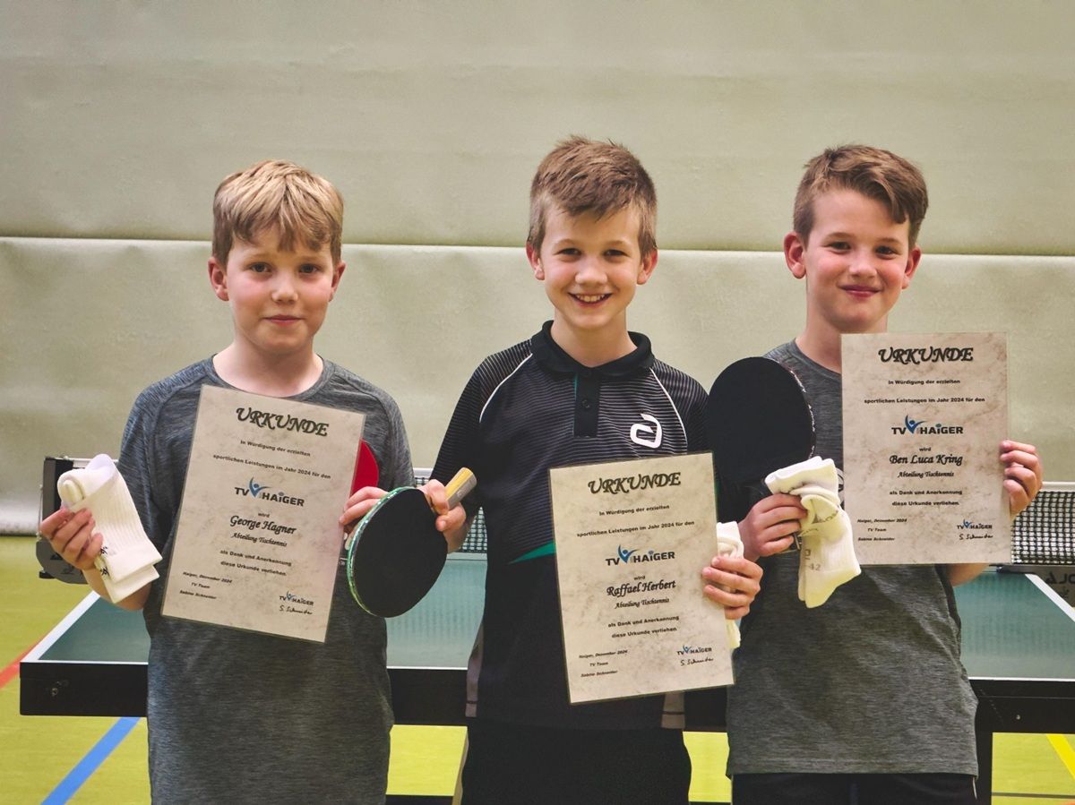 George Hagner, Raffael Herbert und Ben Luca Kring