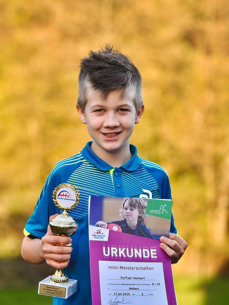 Raffael "Raffi" Herbert - 3. Platz Bezirks Mini Meisterschaften