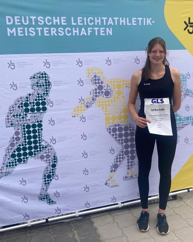 Eva Kircheis bei den Deutschen Meisterschaften U18 / U20 in Bochum-Wattenscheid